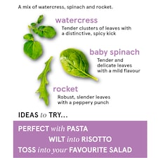 Tesco Watercress, Spinach & Rocket 80g thumbnail 2