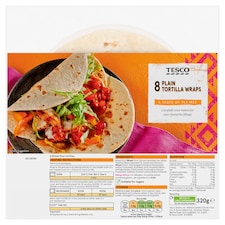 Tesco Plain Tortillas X8 320G