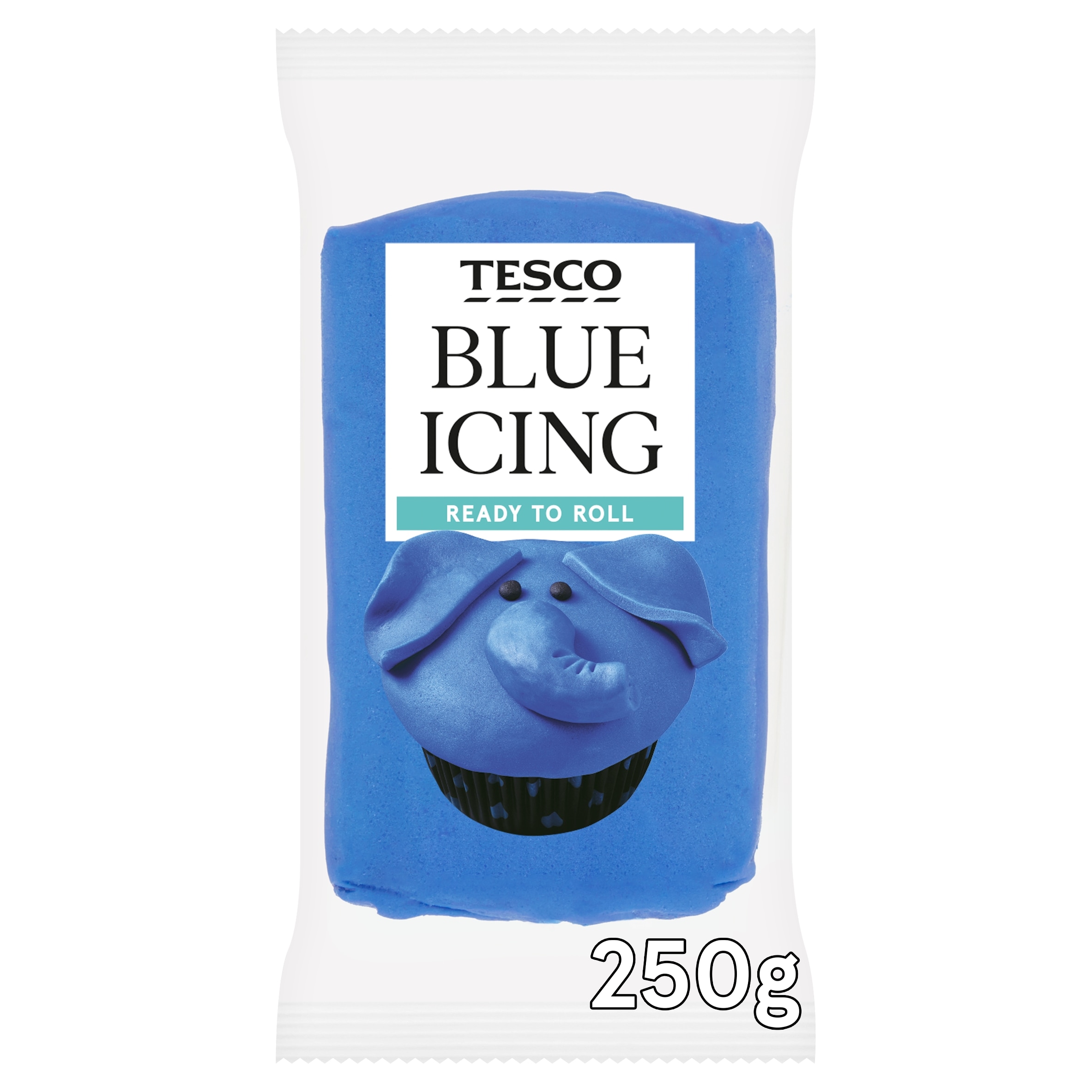 Tesco Ready To Roll Blue Icing 250g