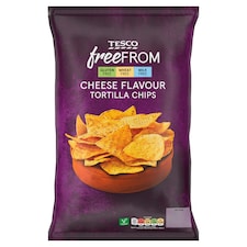 Tesco Free From Nacho Cheese Tortilla Chips 200g