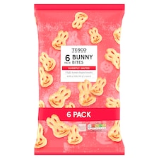 Tesco Bunny Bites Snacks 6 X 19 G