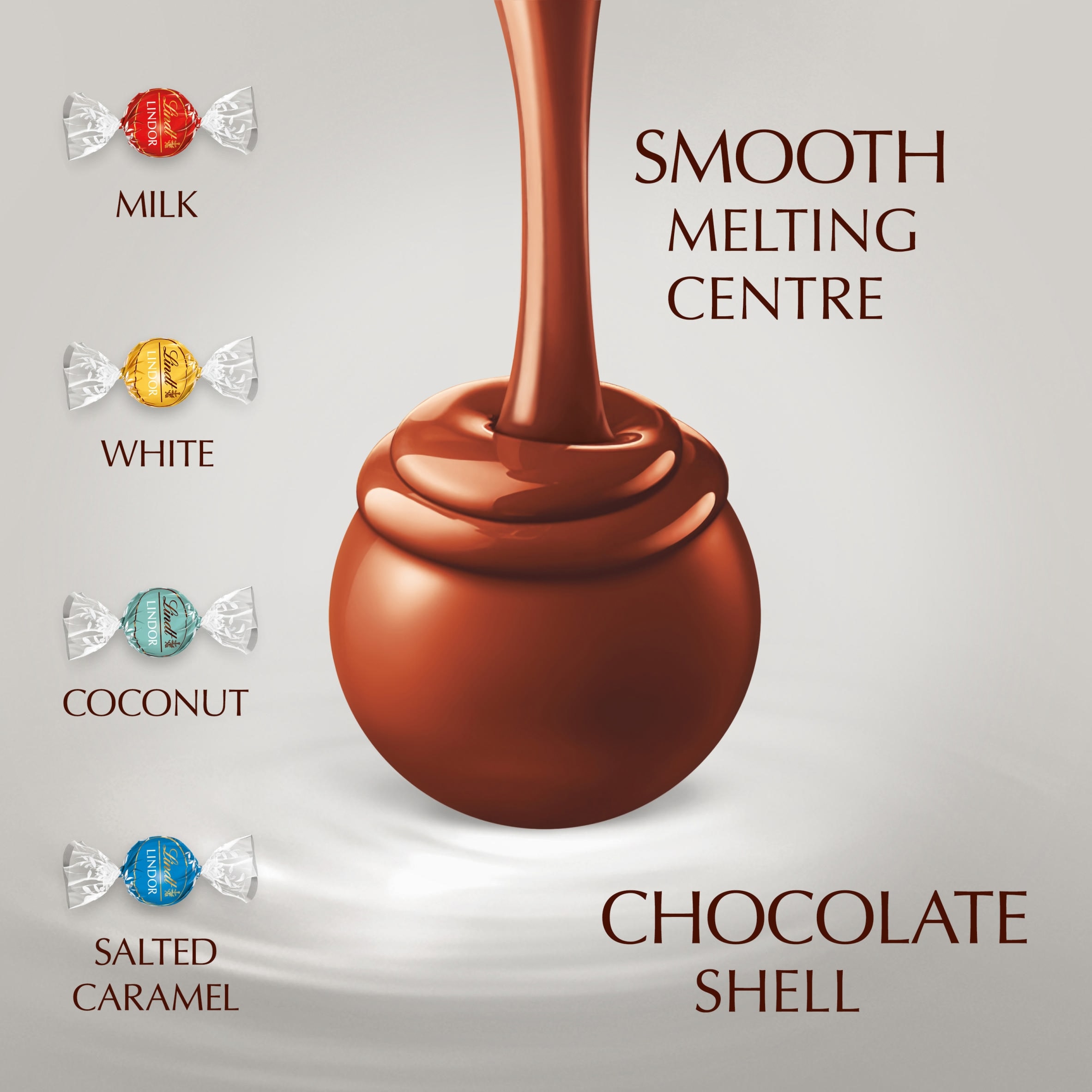 Lindt Lindor Silver Assorted Chocolate Truffles Box 337g thumbnail 3