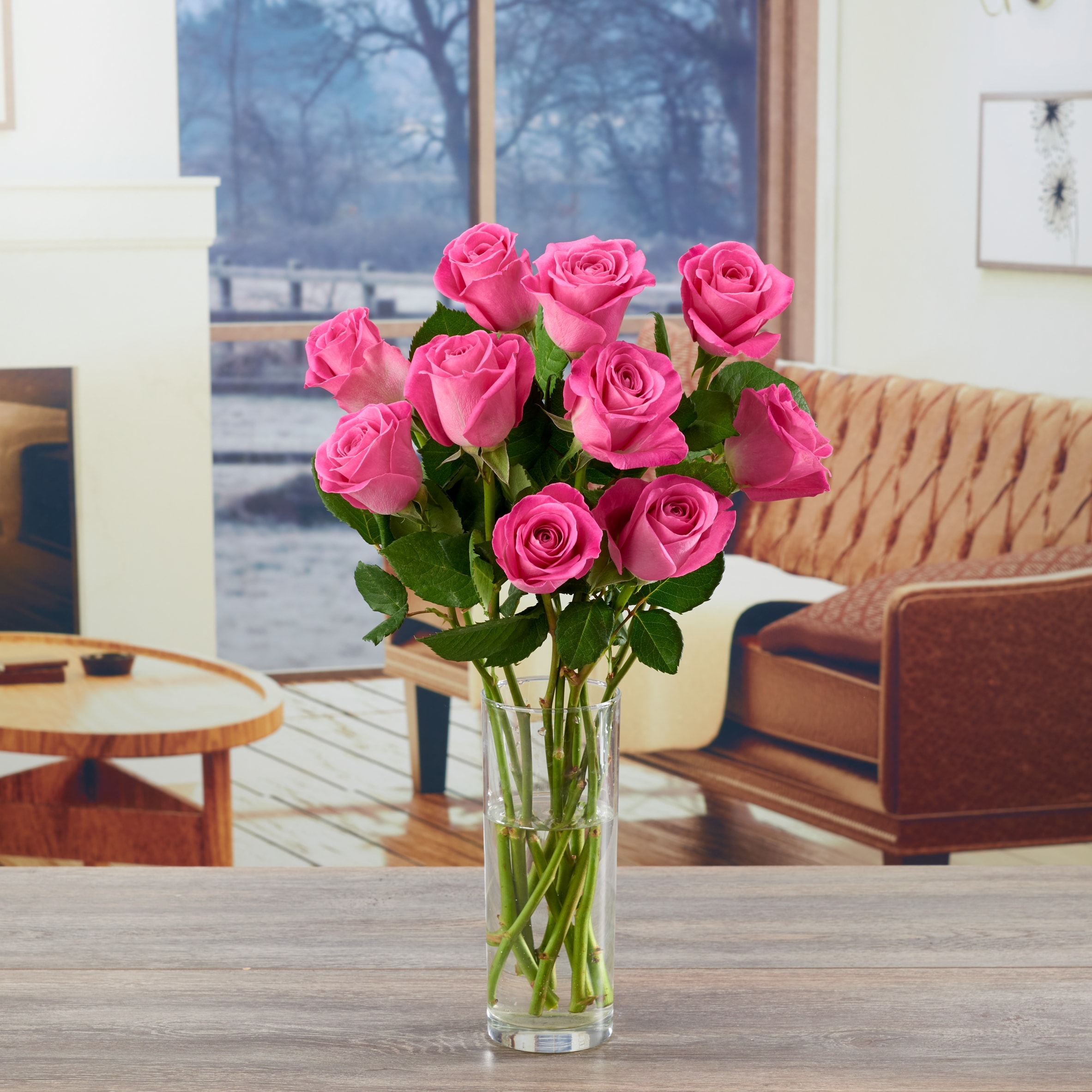 Tesco Pink Roses Bouquet Small thumbnail 2