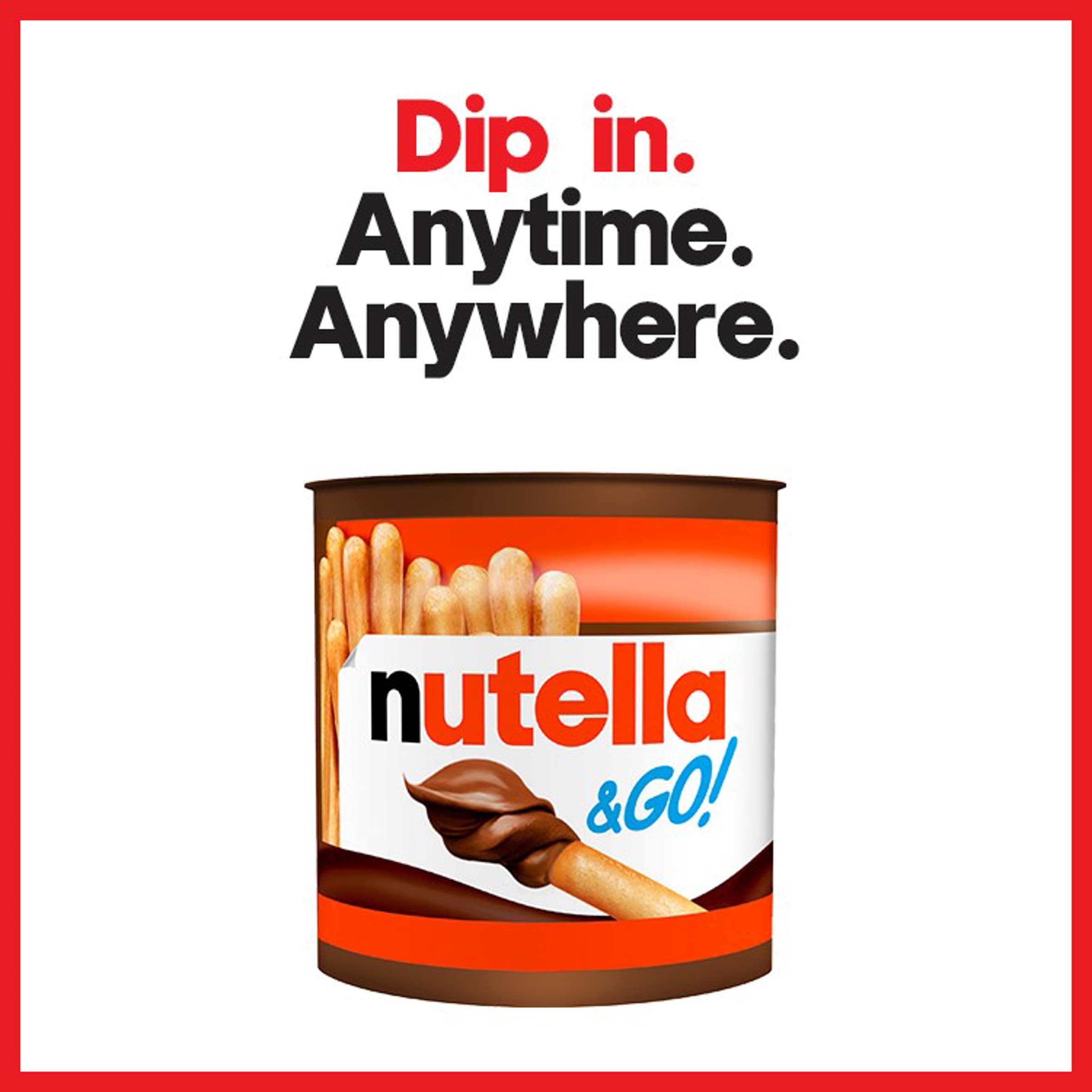 Nutella & Go! Hazelnut Chocolate Spread and Breadsticks Snack Pot Multipack 2 x 48g thumbnail 2