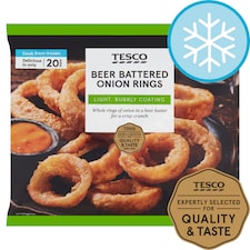 Tesco Beer Battered Onion Rings 300G