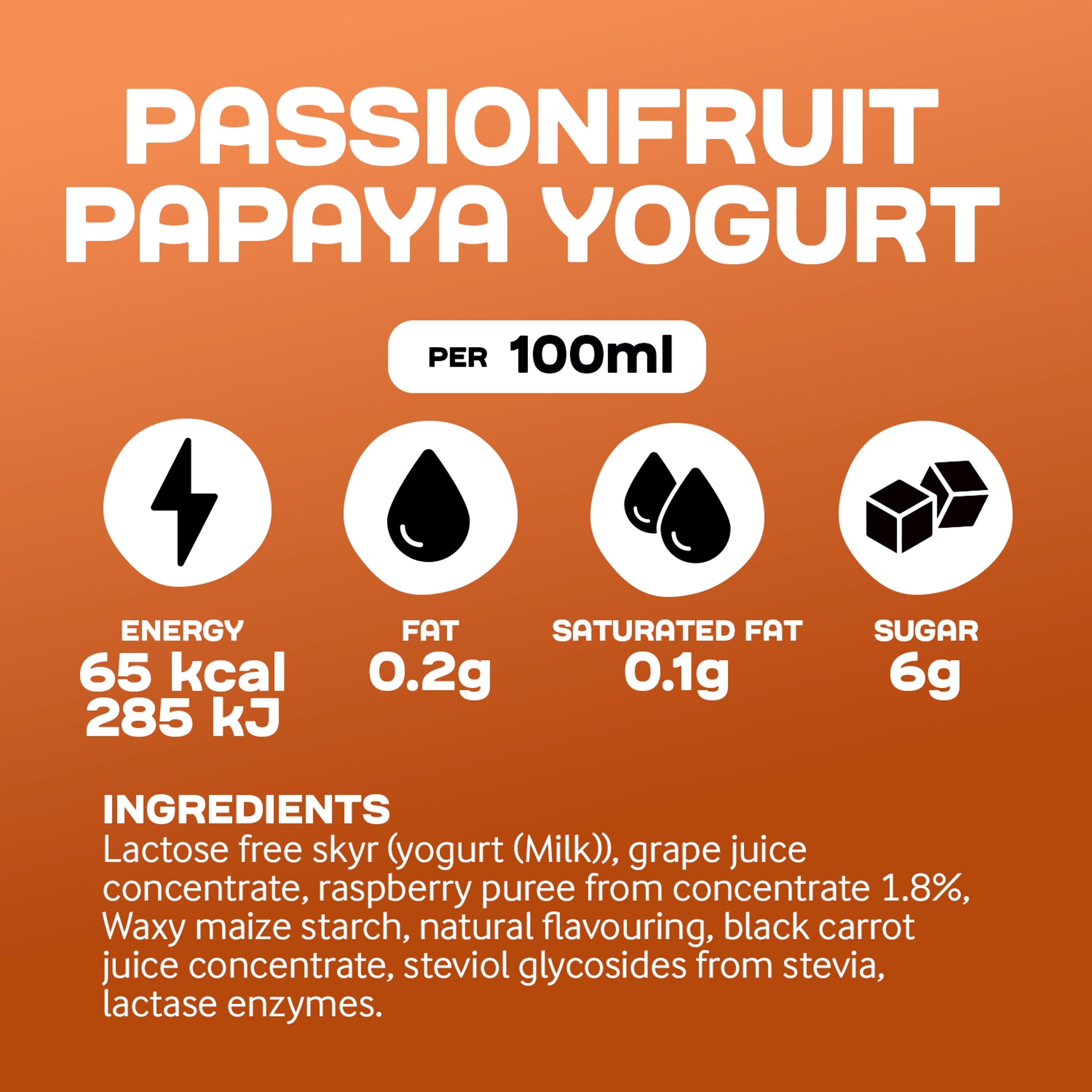 Arla Protein Yogurt - Passionfruit & Papaya 200g thumbnail 4