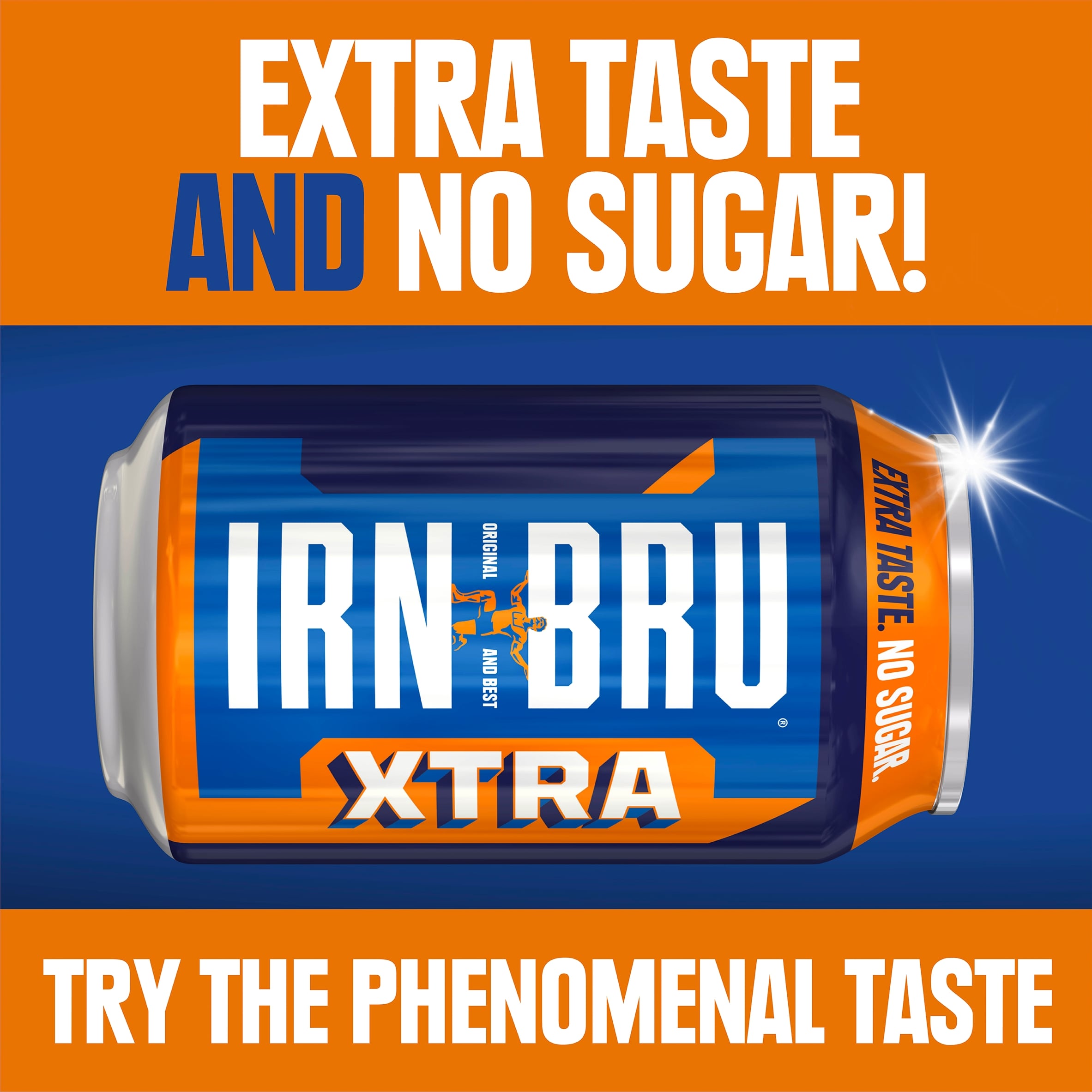 Irn-Bru Zero Sugar Soft Drink Multipack Cans 8x330ml thumbnail 2