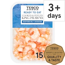 Tesco Cooked And Peeled King Prawns 150G