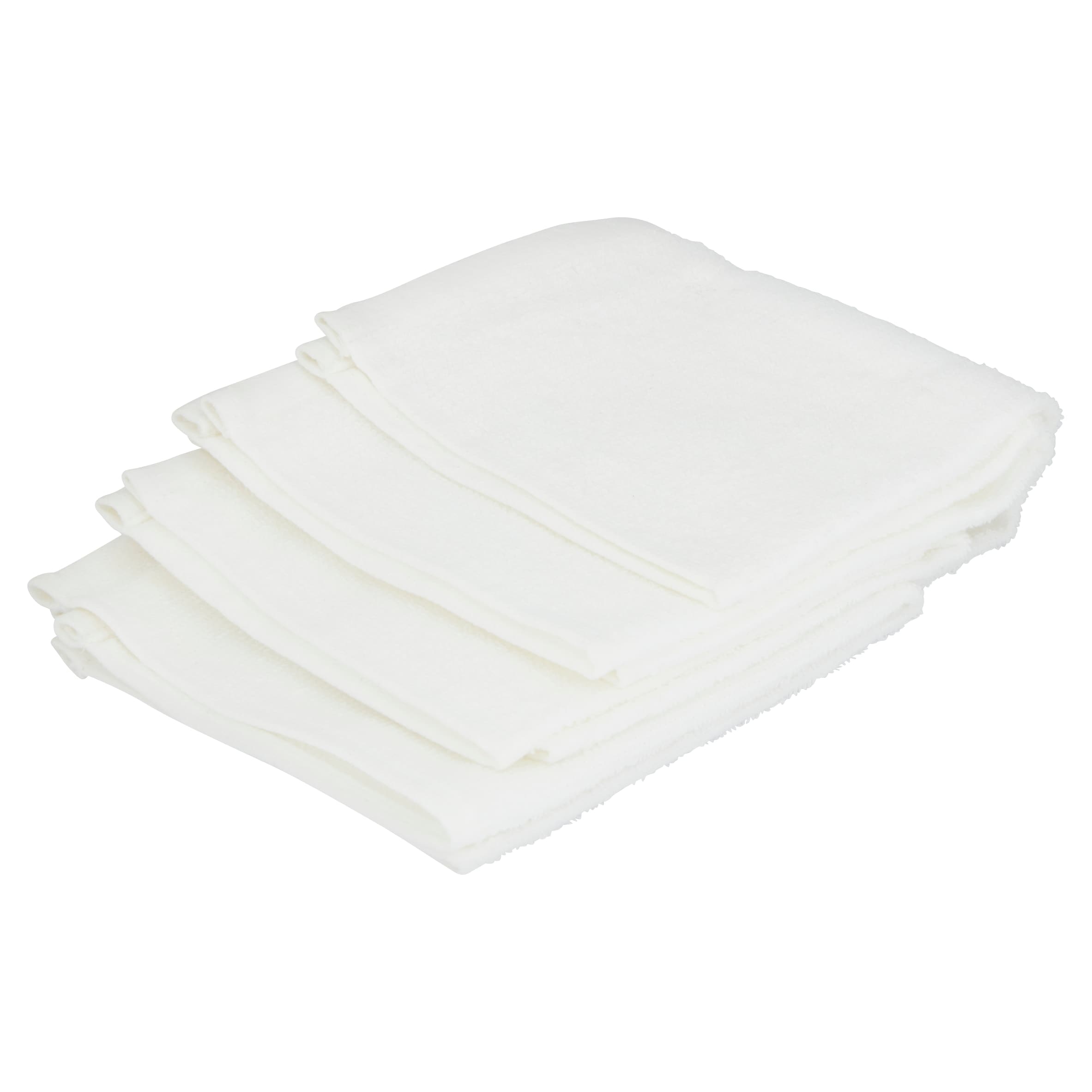 F&F Home 4 Pack Face Cloth White
