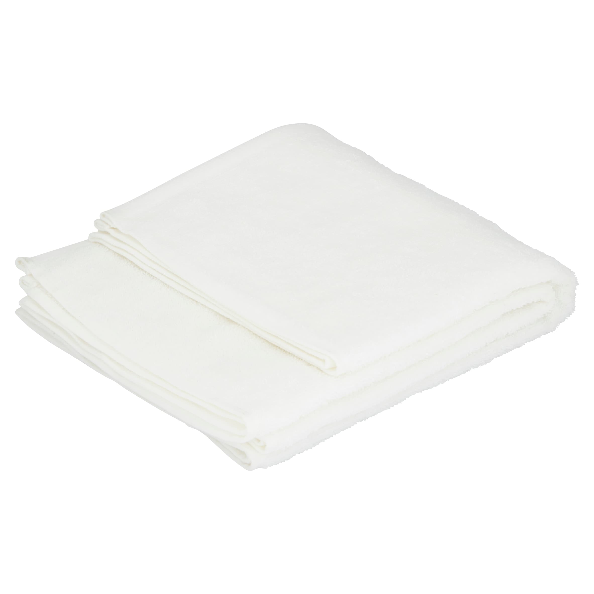 F&F Home 2 Pack Bath Sheet Towel White