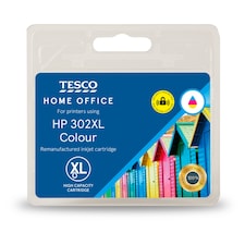 Tesco HP302XL Remanufactured Colour Printer Ink Cartridge