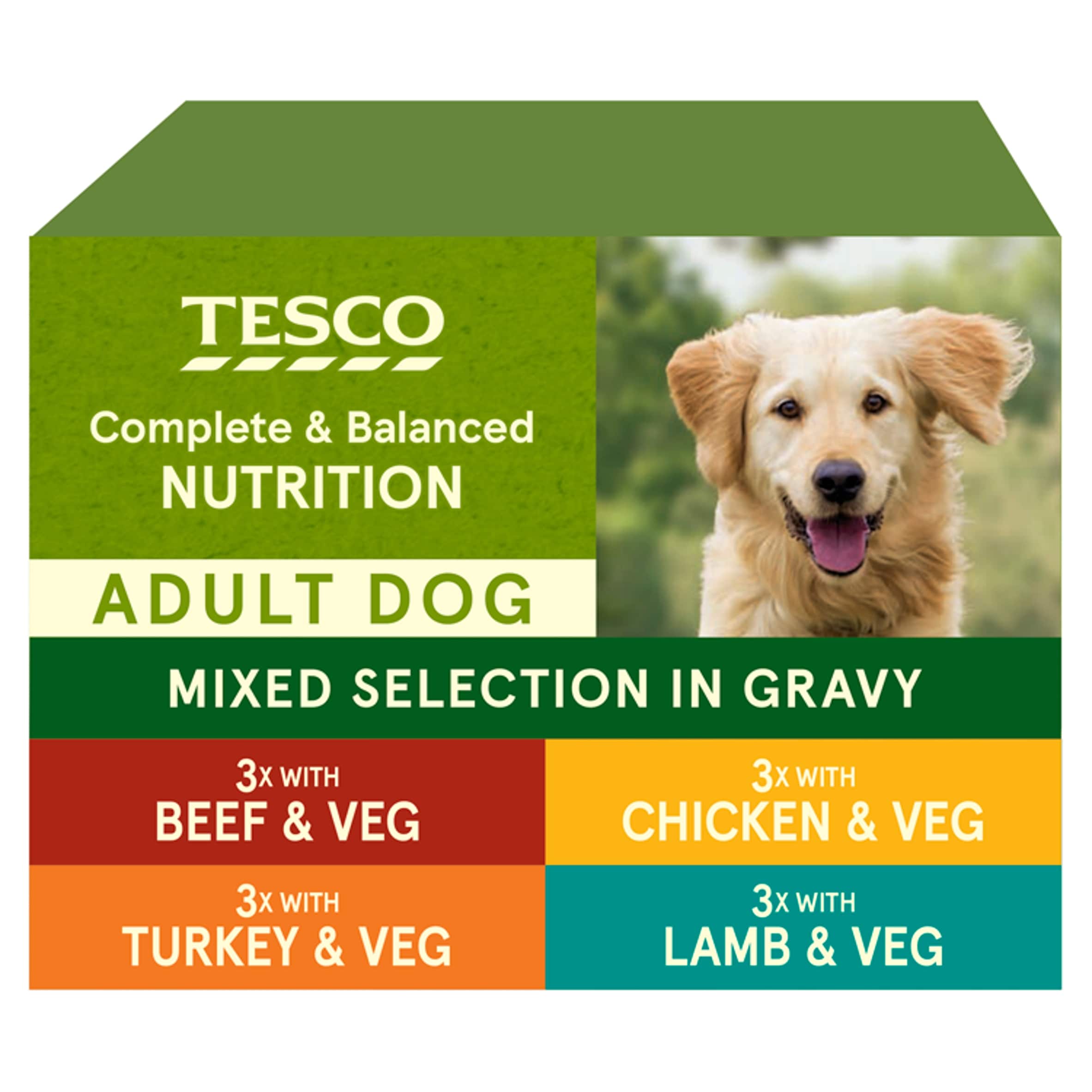 Tesco Dog Pouch Cuts In Gravy 12 X100g
