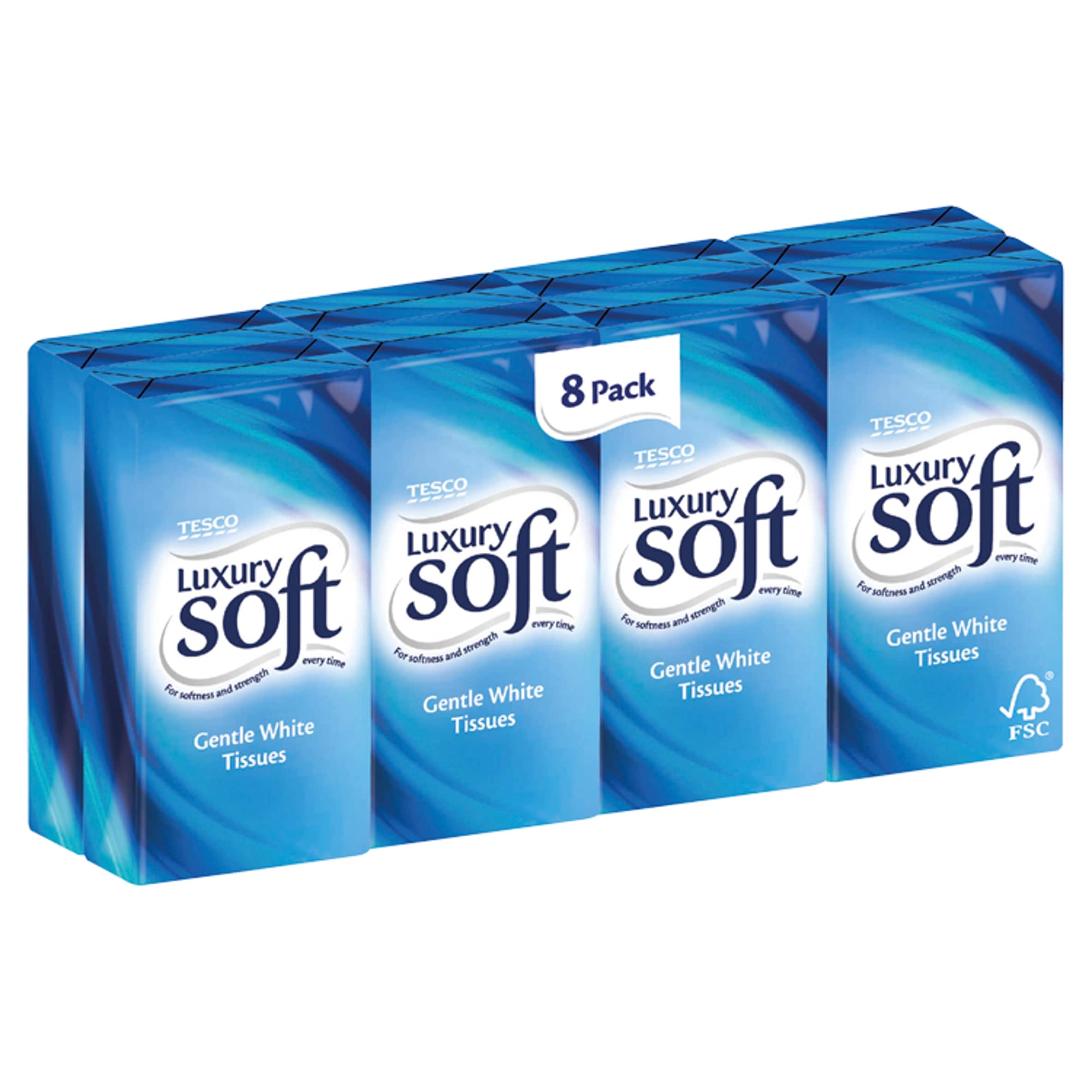 Tesco Soft Pocket Tissues 8 Pack