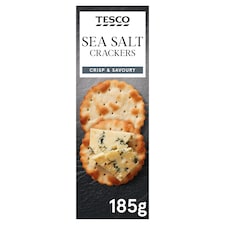 Tesco Sea Salt Crackers 185G