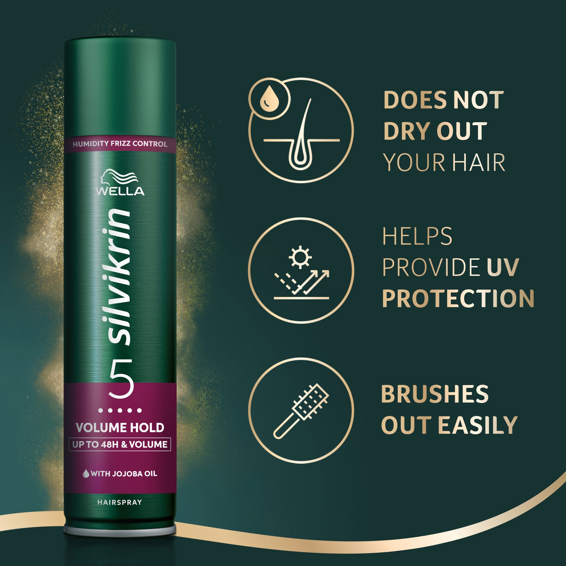 Silvikrin Classic Voluminous Hold Hair Spray 400Ml thumbnail 3