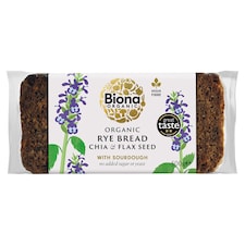Biona Organic Rye Bread Chia & Flax 500g