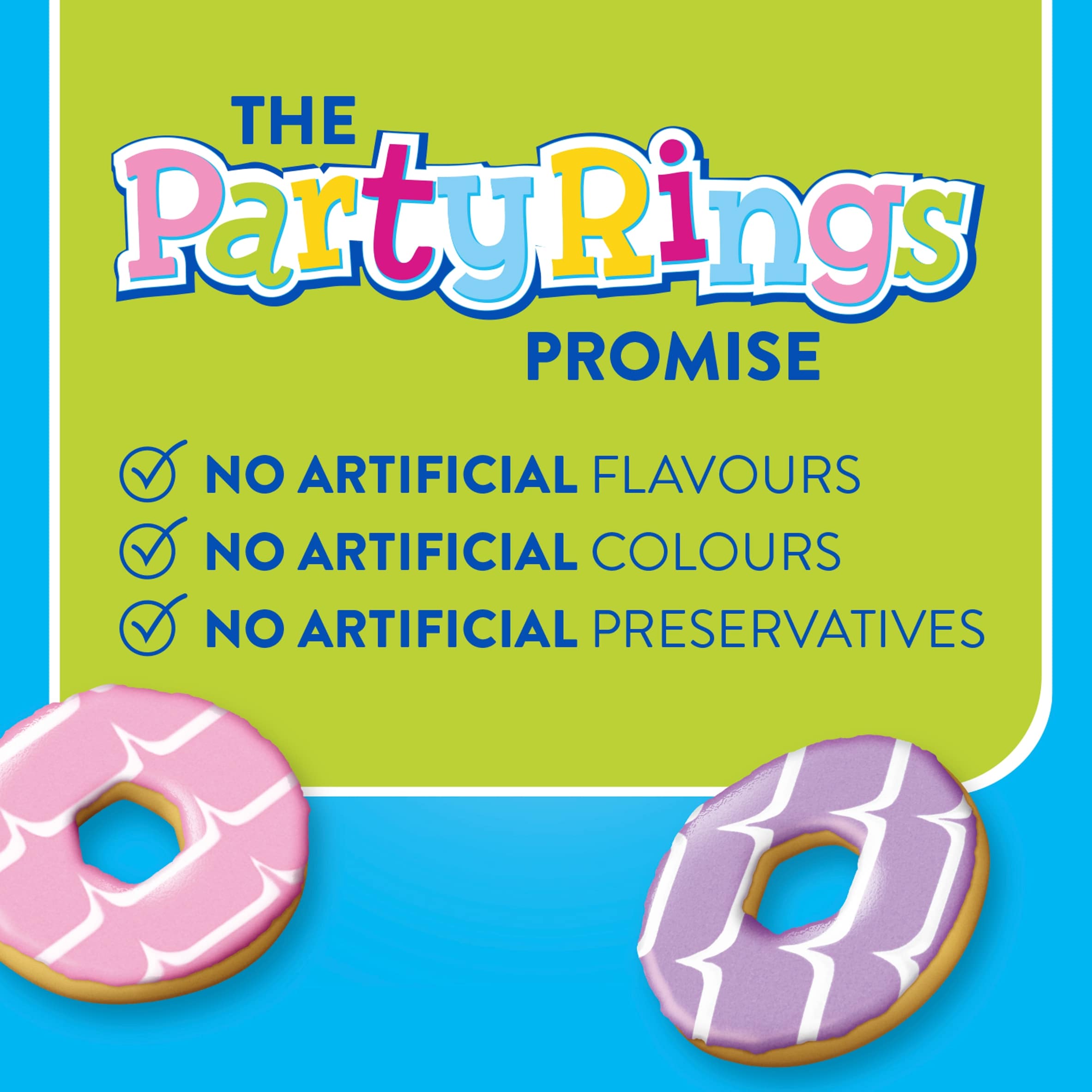 Fox's Party Rings Mini Biscuits Multipack, 6 x 21g thumbnail 2