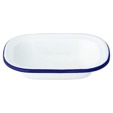 Tesco Enamel Single Serve Dish 18Cm