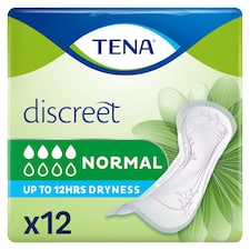 TENA Discreet Normal Incontinence Pads 12 pack