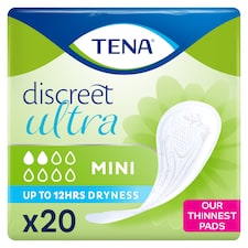 TENA Discreet Mini Incontinence Pads 20 pack