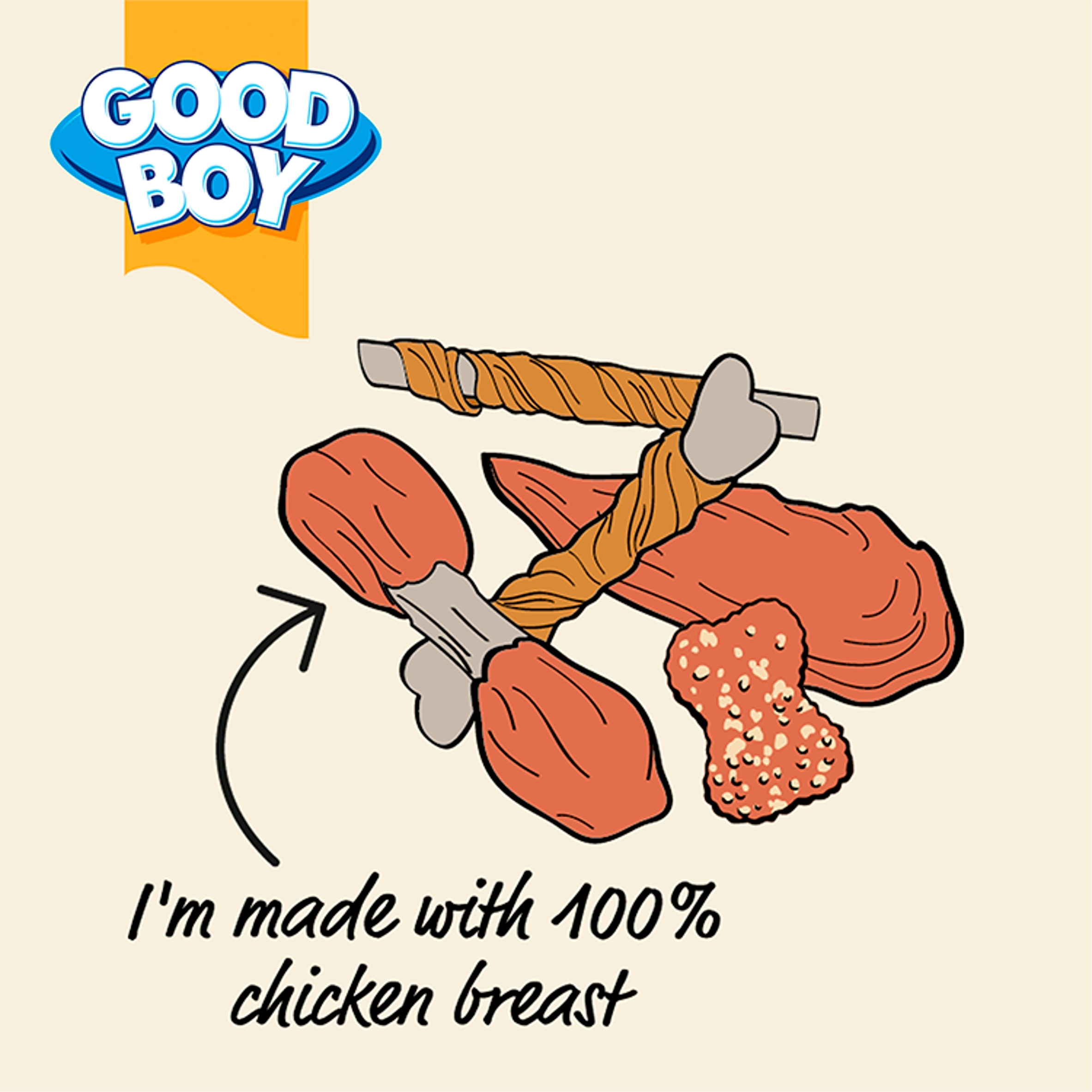 Good Boy Wagtastic Dog Treats Chicken Variety 320g thumbnail 2