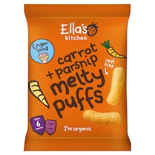 Ella's Kitchen Parsnip & Carrot Melty Puffs 20G
