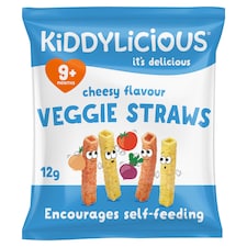 Kiddylicious Cheesy Straws 12G