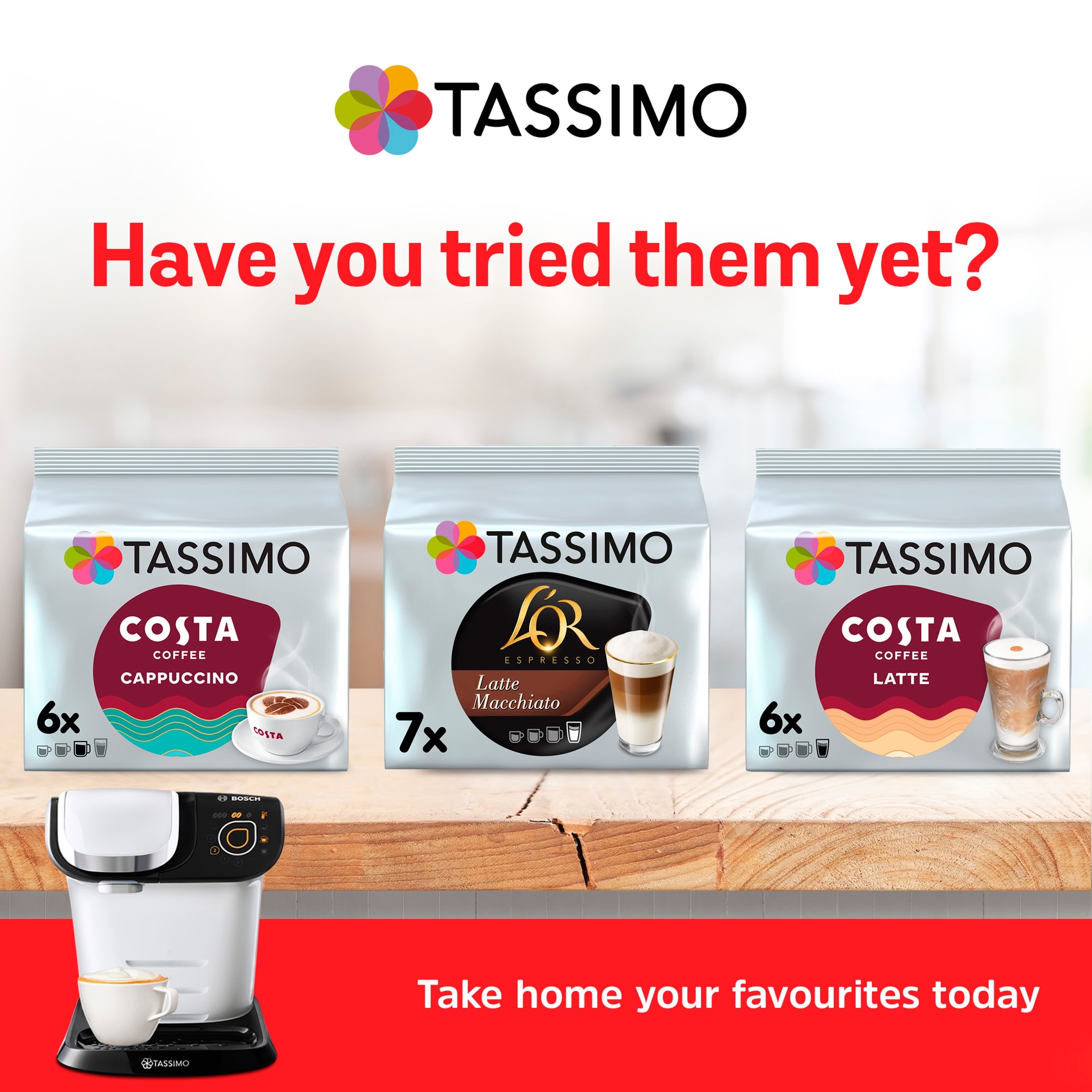 Tassimo Kenco Cappuccino Coffee Pods X8 260G thumbnail 3