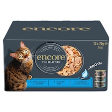 Encore Cat Food Fish Selection Tins 12X70g