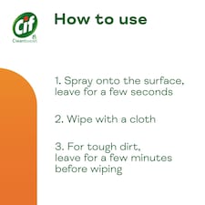 Cif Power & Shine Kitchen Cleaner Spray 700Ml thumbnail 5