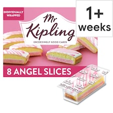 Mr Kipling Angel Slices Vanilla Cake 8 Pack