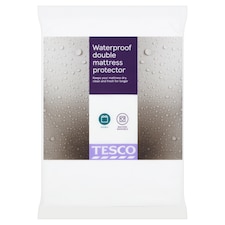 Tesco Waterproof Towelling Protector Double