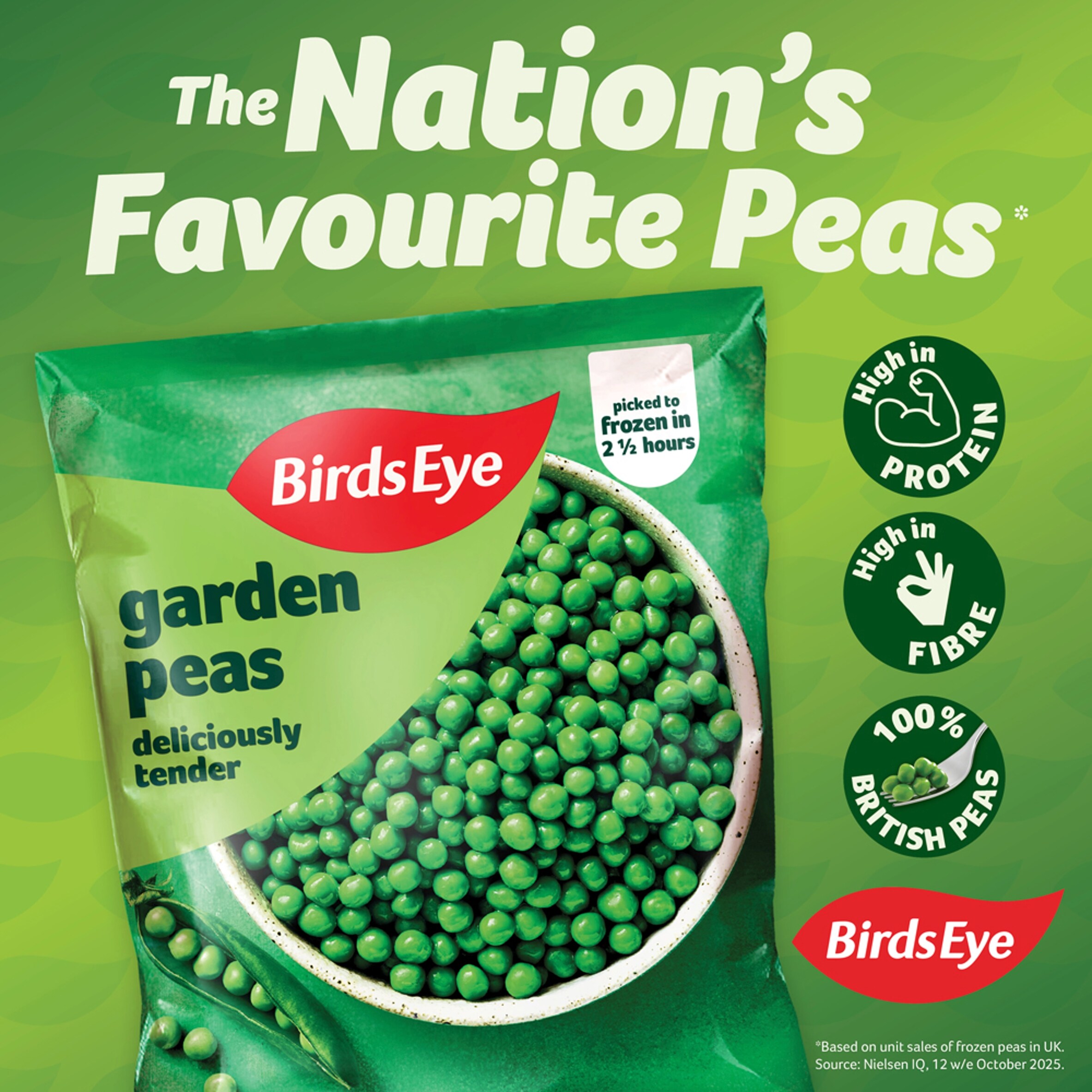 Birds Eye Garden Peas 800G thumbnail 2