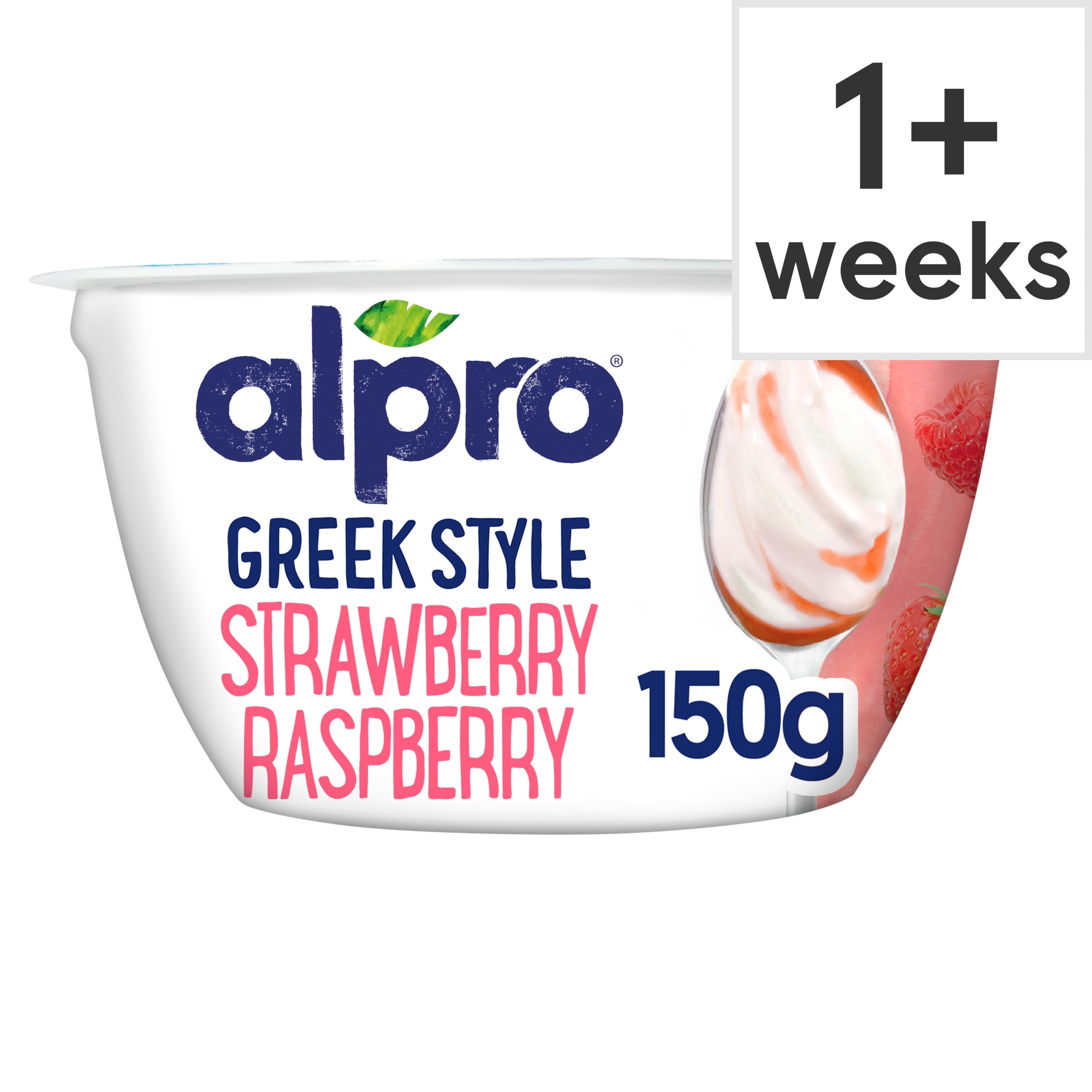 Alpro Greek Style Strawberry Raspberry Yoghurt Alternative