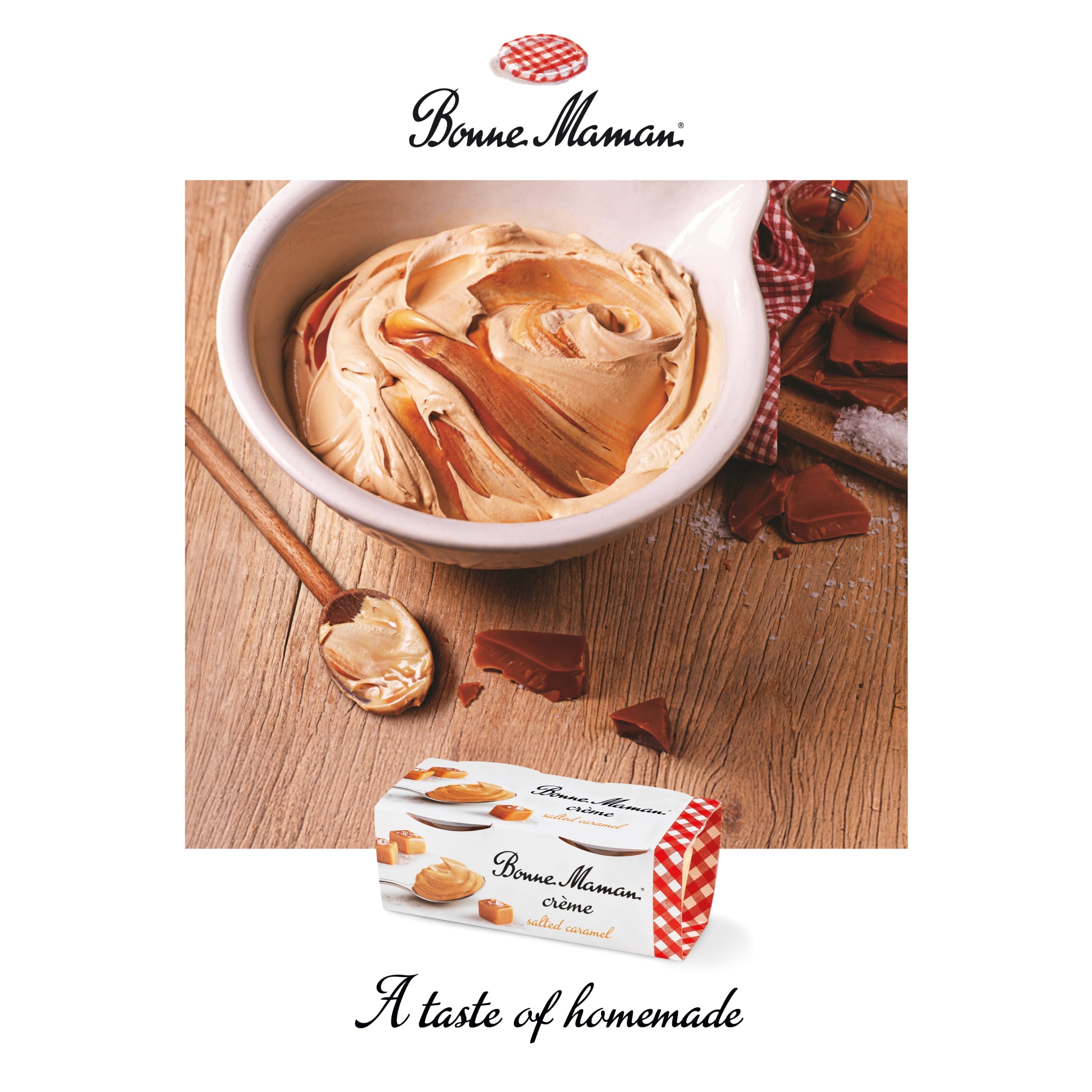Bonne Maman Salted Caramel Creme 2 x 90g thumbnail 2