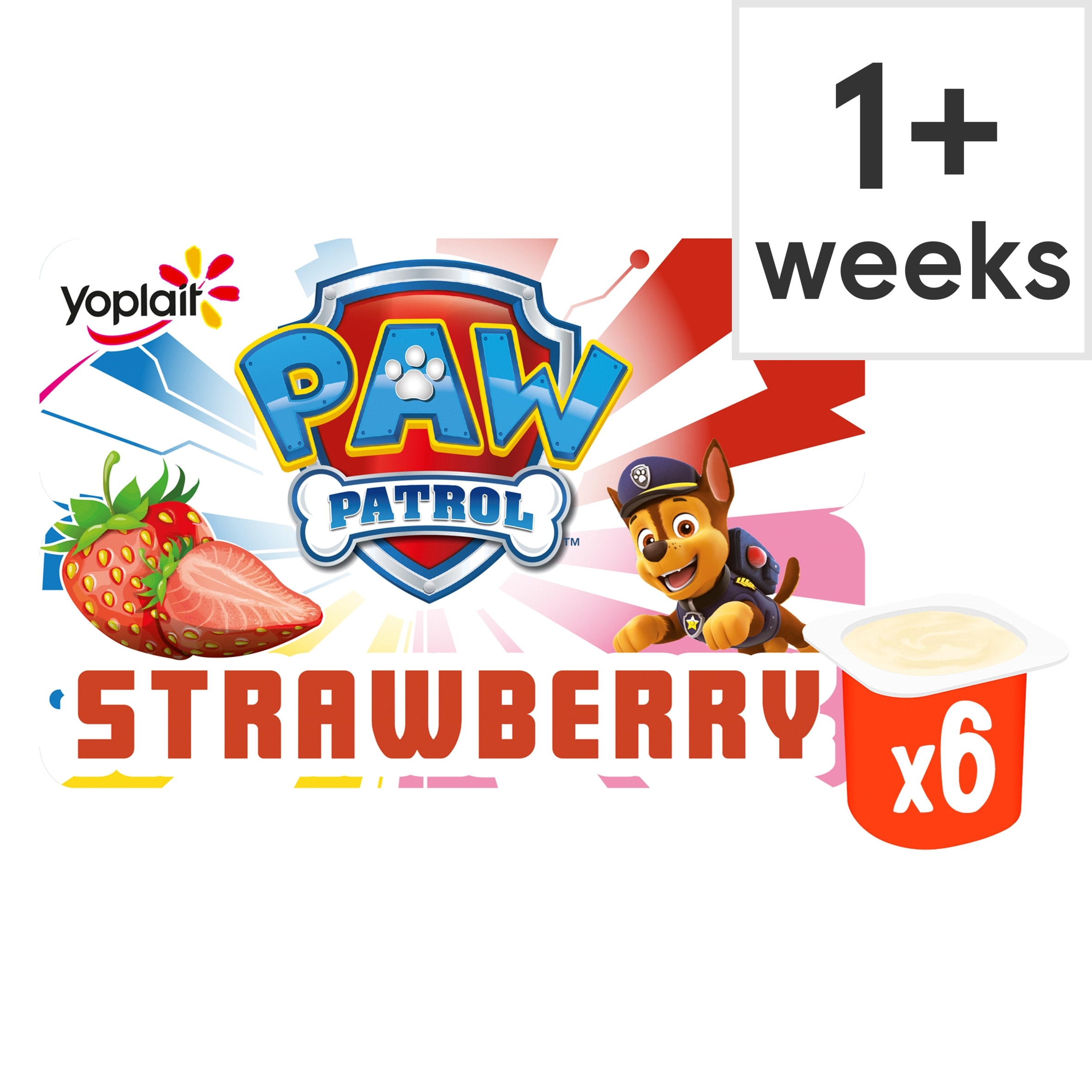 Paw Patrol Kids Strawberry Yoghurt Pots