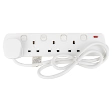 Tesco Switched 4 Way 1M Extra Lead