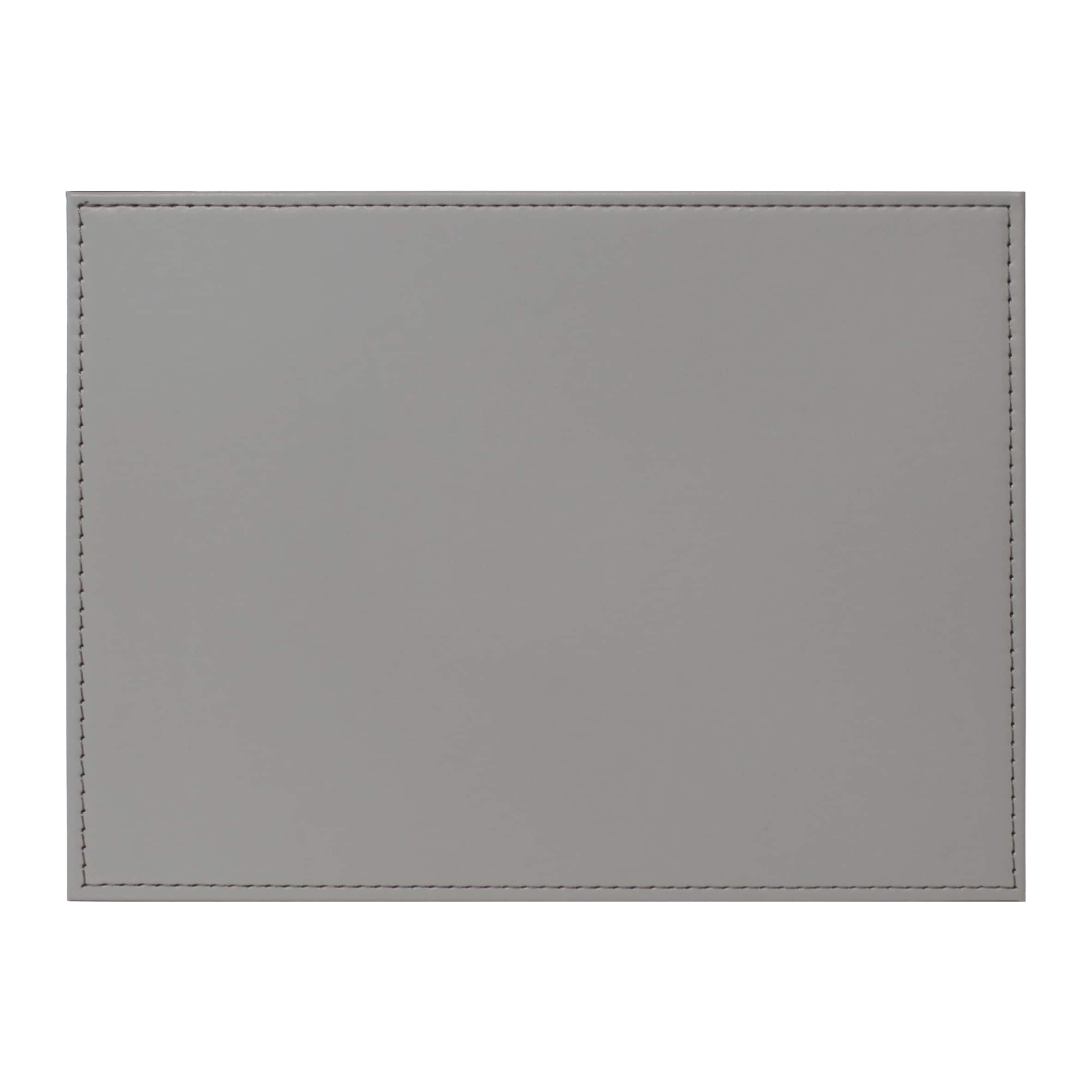F&F Home Faux Leather Silver/Grey Placemat 4 Pack thumbnail 2