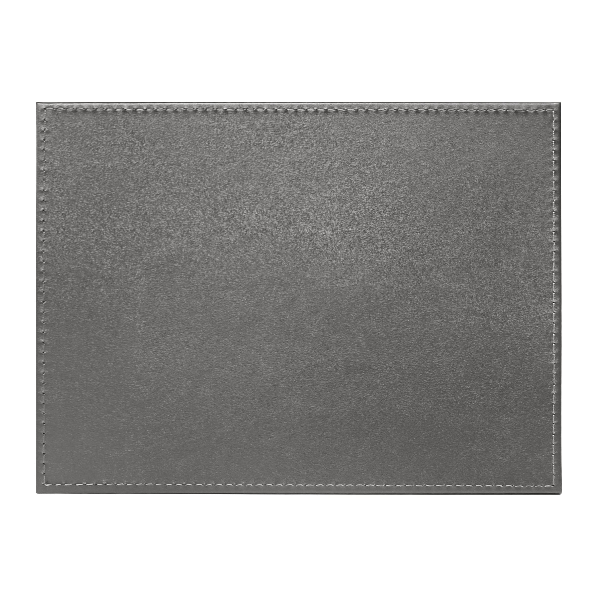 F&F Home Faux Leather Silver/Grey Placemat 4 Pack thumbnail 3