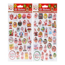 Naughty Elf Christmas Stickers