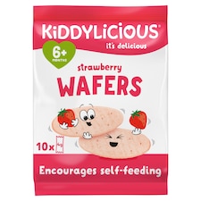 Kiddylicious Strawberry Wafer 10 X4 G