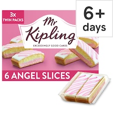 Mr Kipling Angel Slices Vanilla Cake 6 Pack
