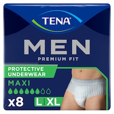 TENA Men Premium Fit Incontinence Pants Level 4 Large 8 pack