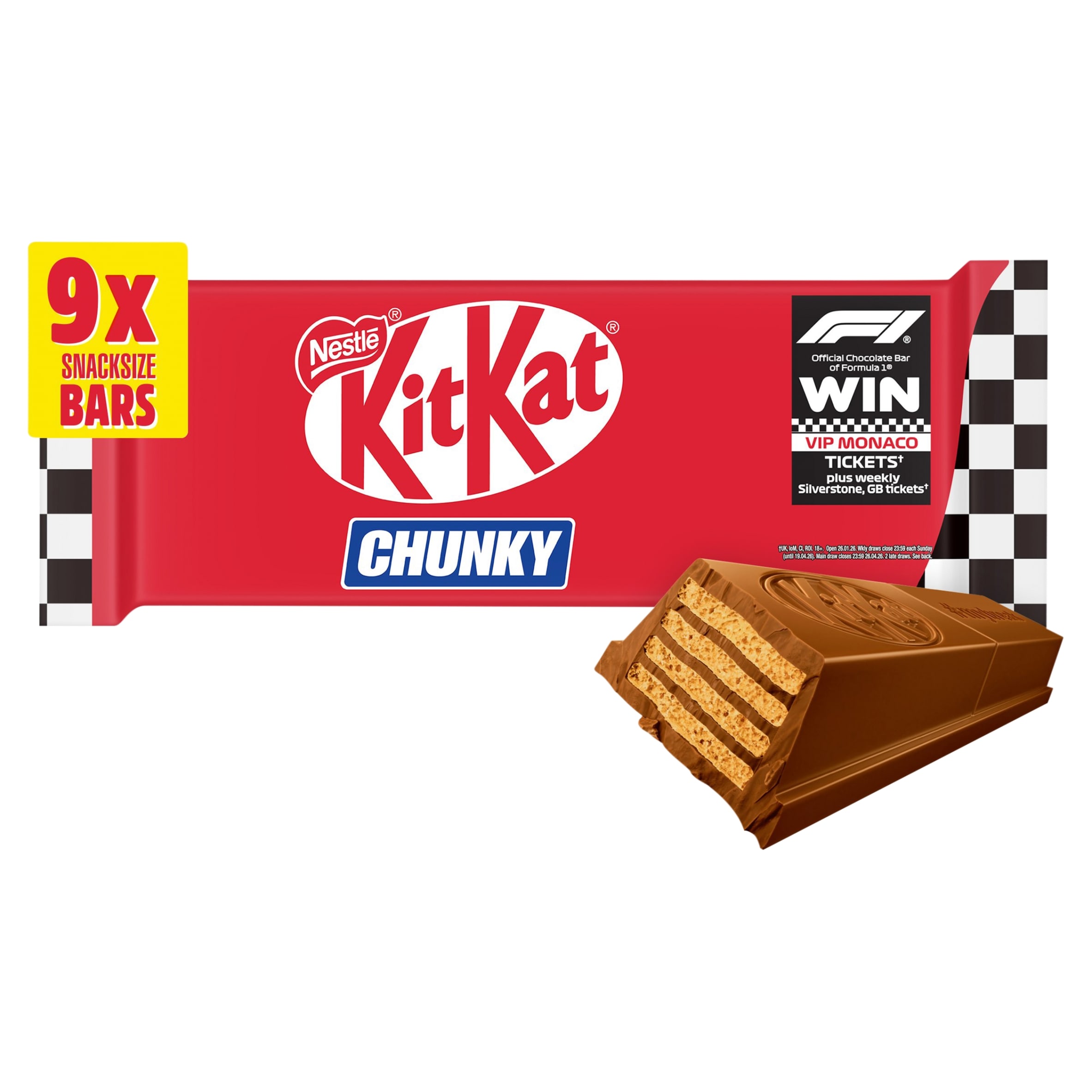 Kit Kat Chunky Milk Chocolate Bar Multipack 32g 9 Pack