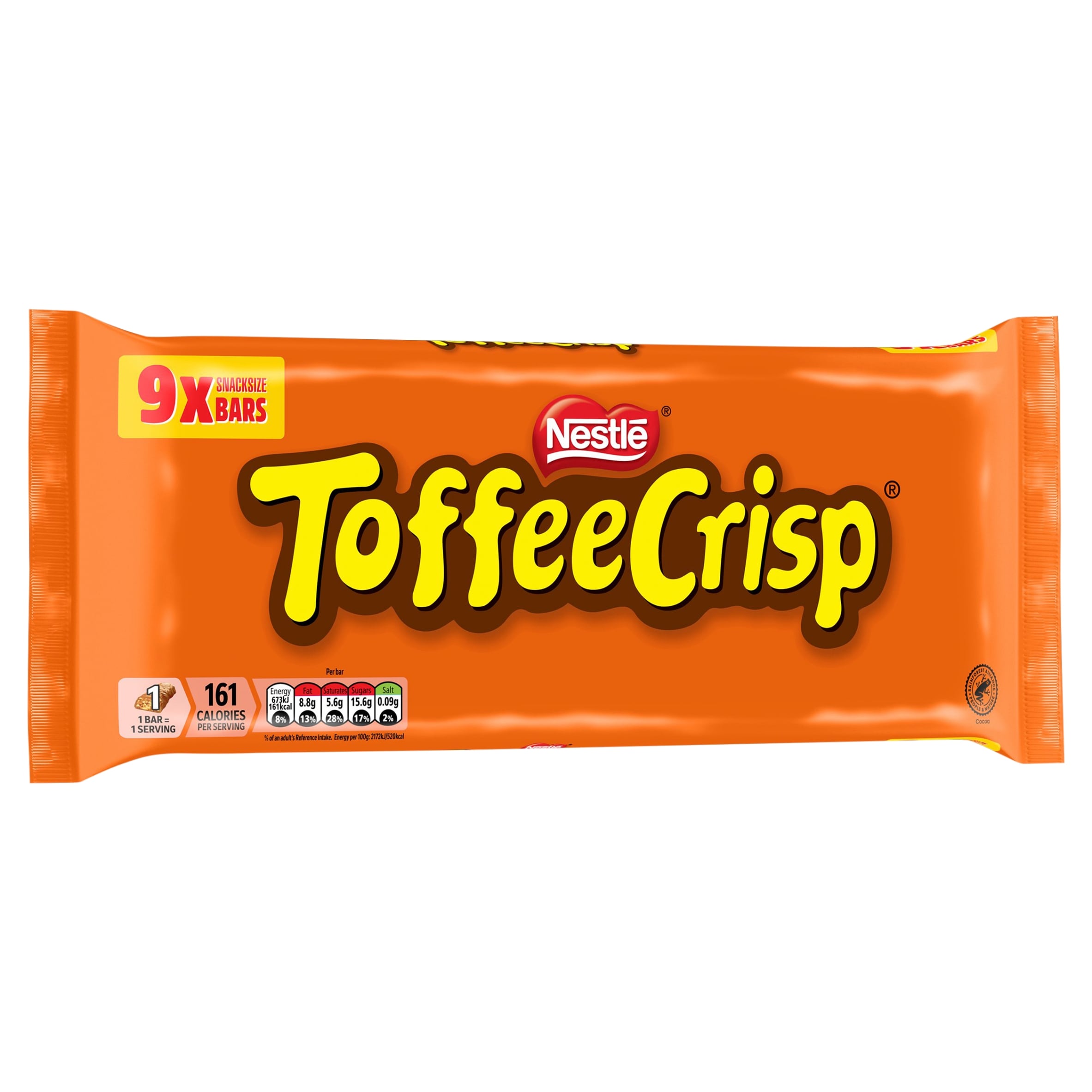 Toffee Crisp Biscuit Bar 9 Pack Multipack 279g thumbnail 2
