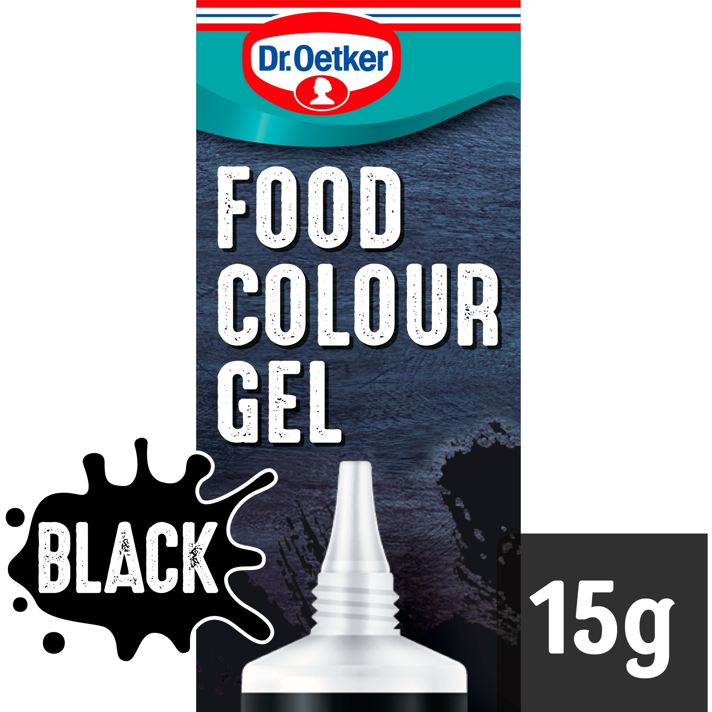 Dr. Oetker Black Extra Strong Food Colour Gel 15g