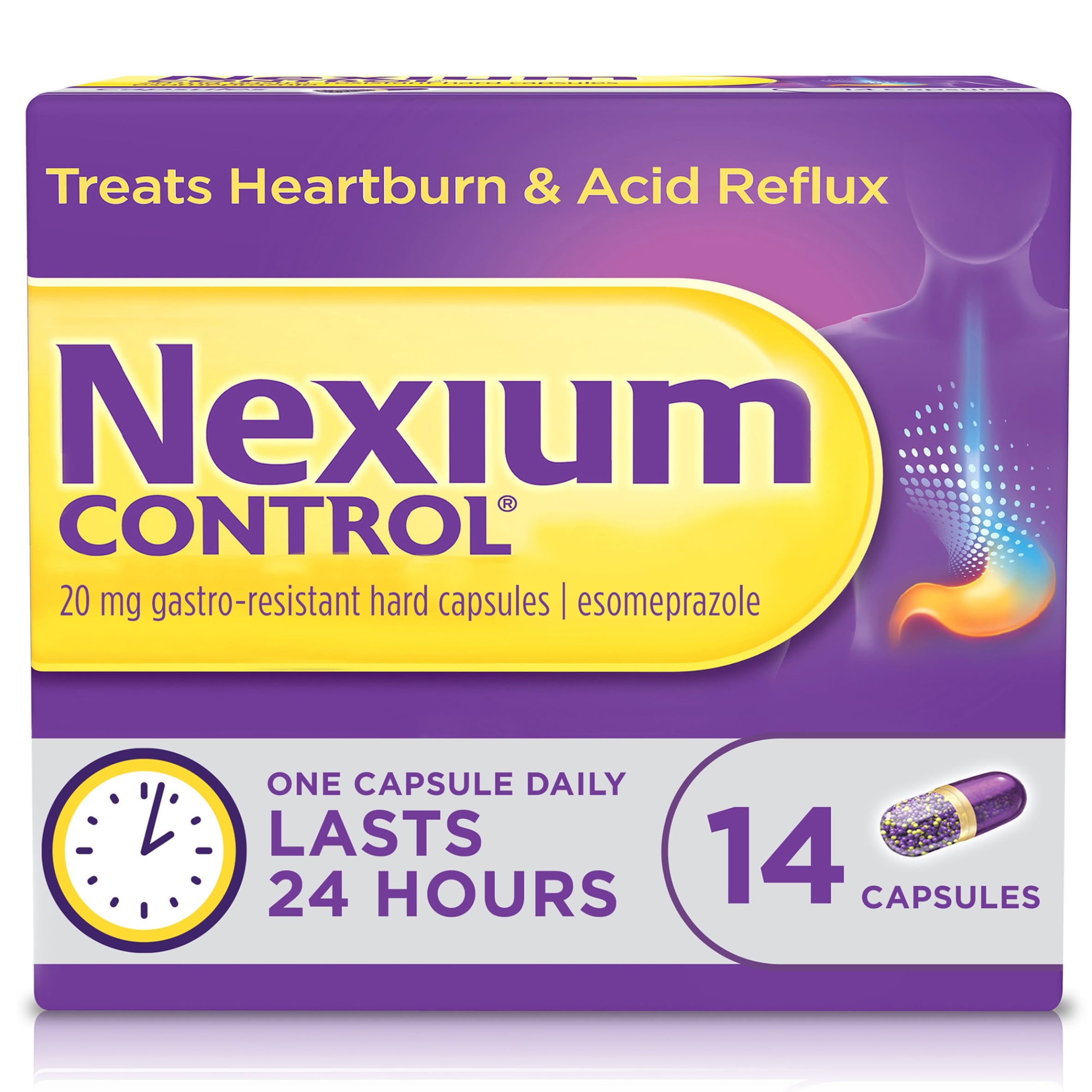 Nexium Control Heartburn & Indigestion 24 Hour Relief 20mg