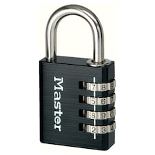 Master Lock 40Mm Black Aluminium Combination Padlock