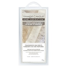 Yankee 6 Wax Melts White Linen & Lace