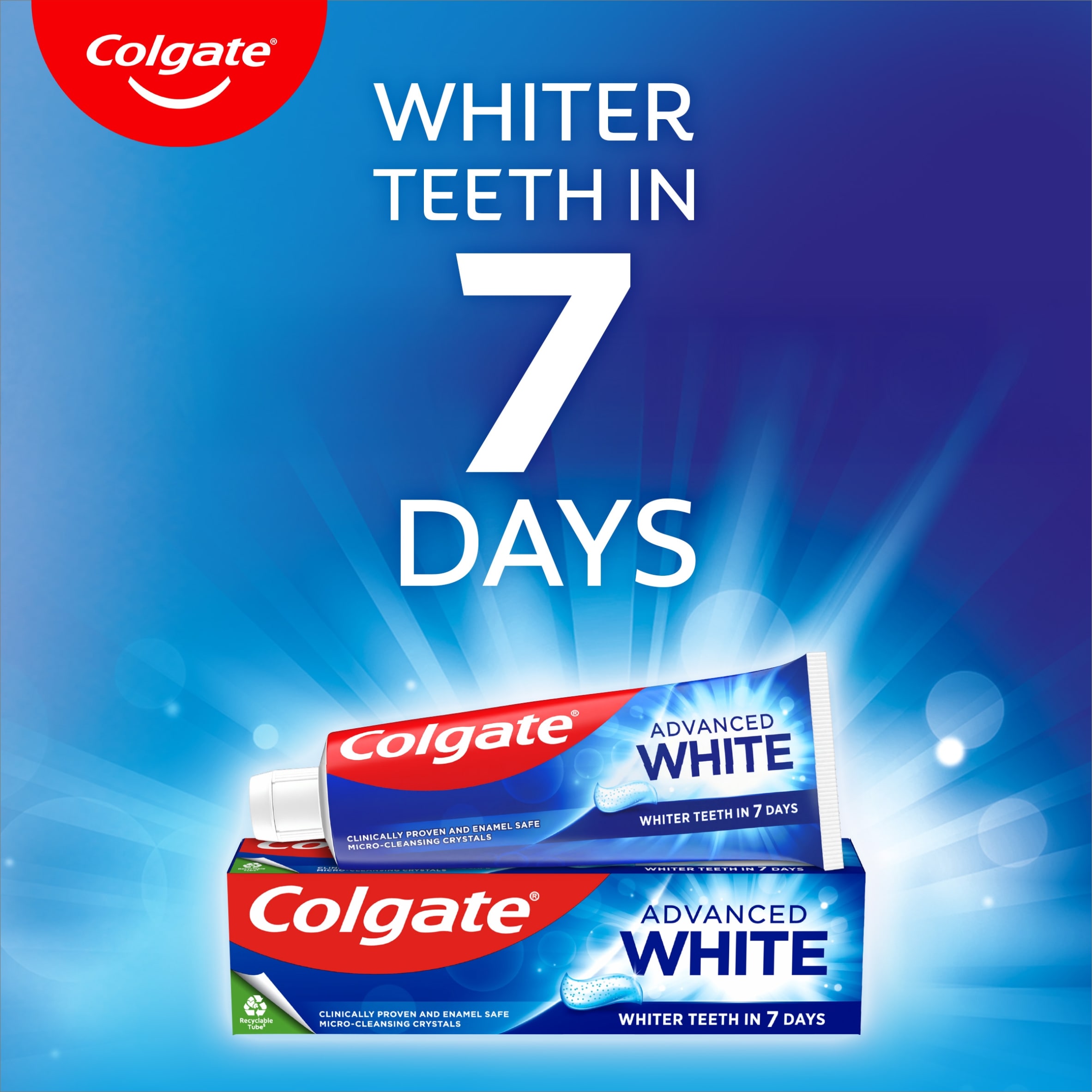 Colgate Advanced White Teeth Whitening Toothpaste 125ml thumbnail 2